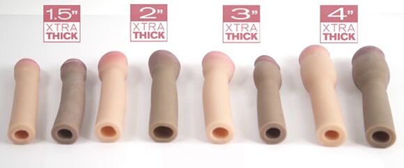 Accessories of different sizes, easily and quickly changing the dimensions of the penis