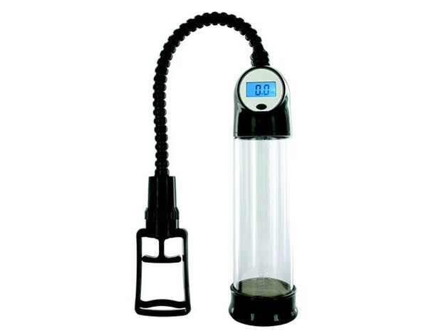 Automatic vacuum pump with an assembled monitor